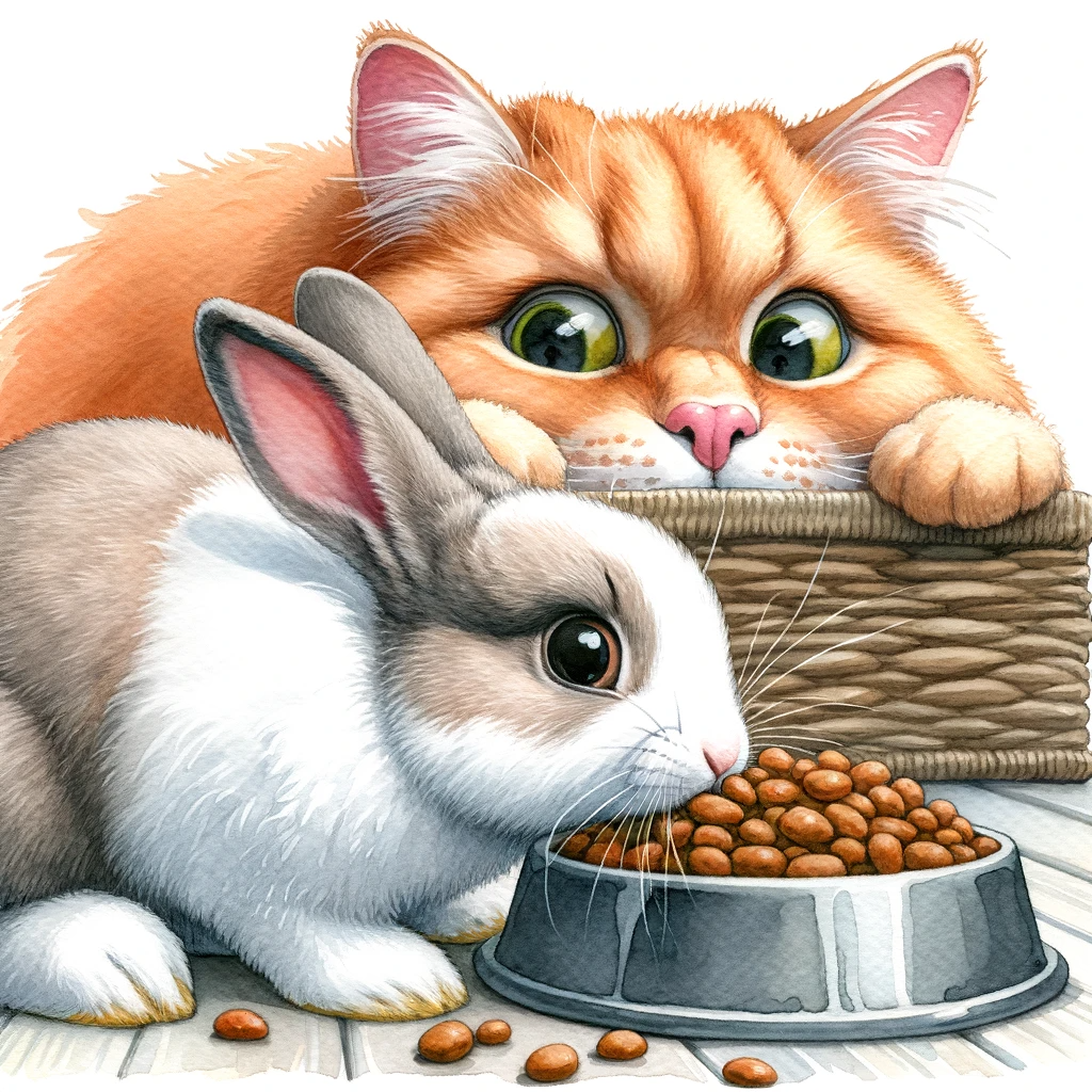 Can Rabbits Eat Cat Food