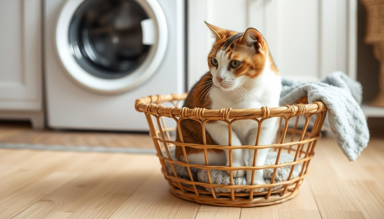 why is my cat peeing in the laundry basket