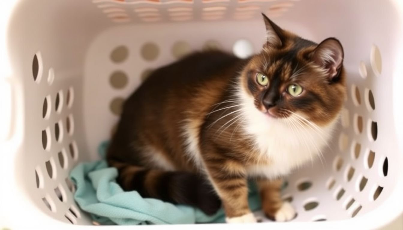 why is my cat peeing in the laundry basket