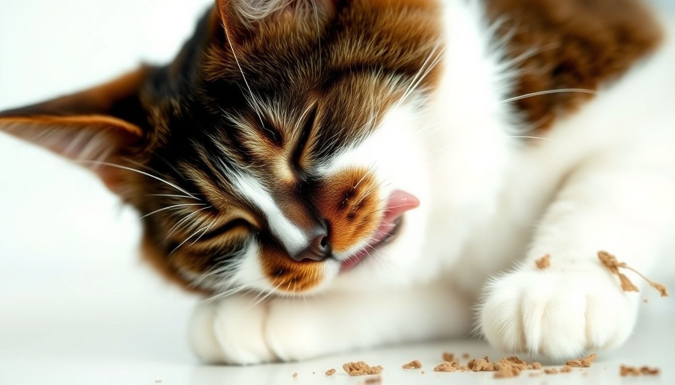 why is my cat sneezing and throwing up