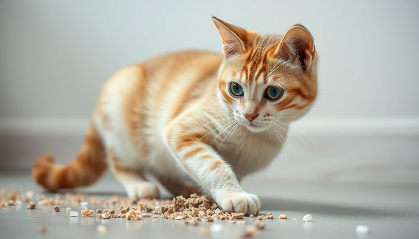 why is my cat tracking litter everywhere