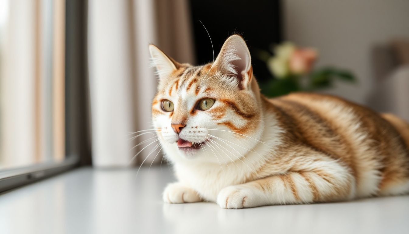why is my cat's breathing labored - AI generated illustration 1