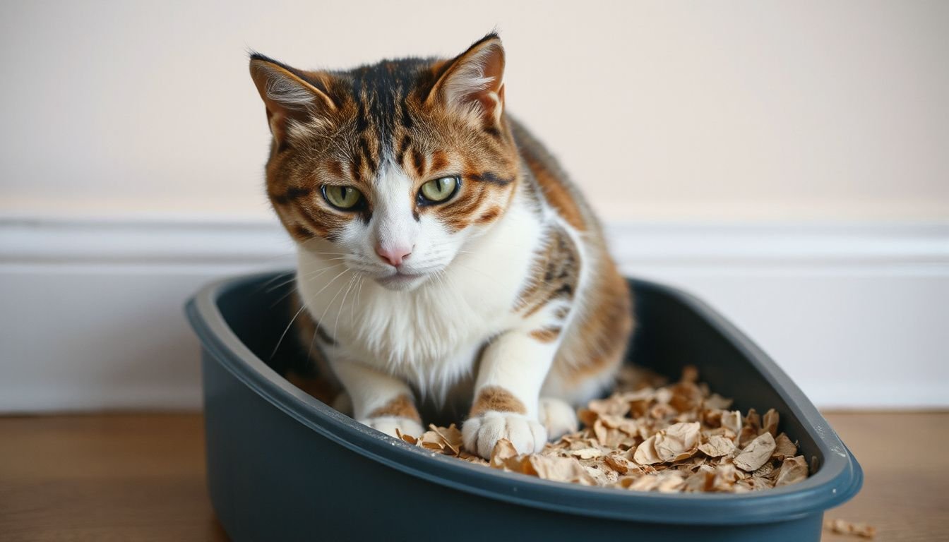 cat not using litter box because of litter
