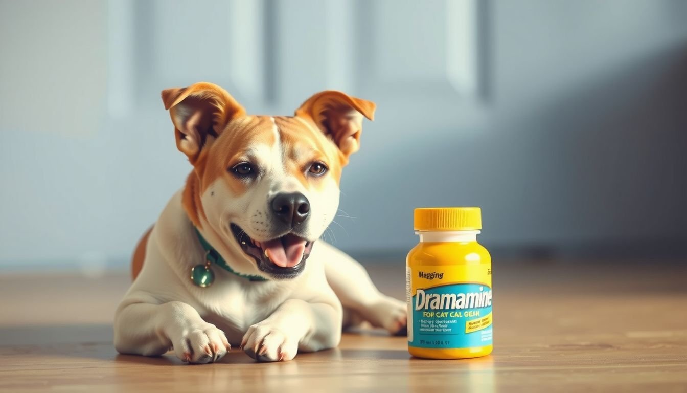 can you give a dog dramamine for car sickness