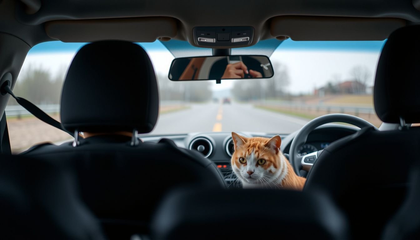 how to calm a cat down in a car