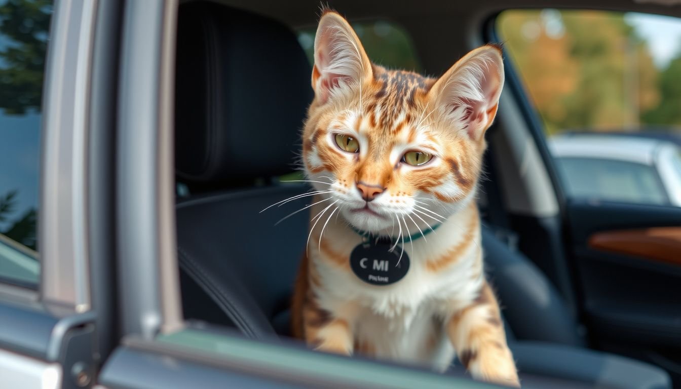 how to calm cat down in car