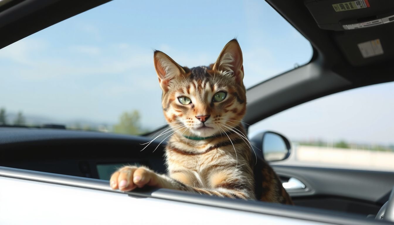 how to calm down a cat in a car