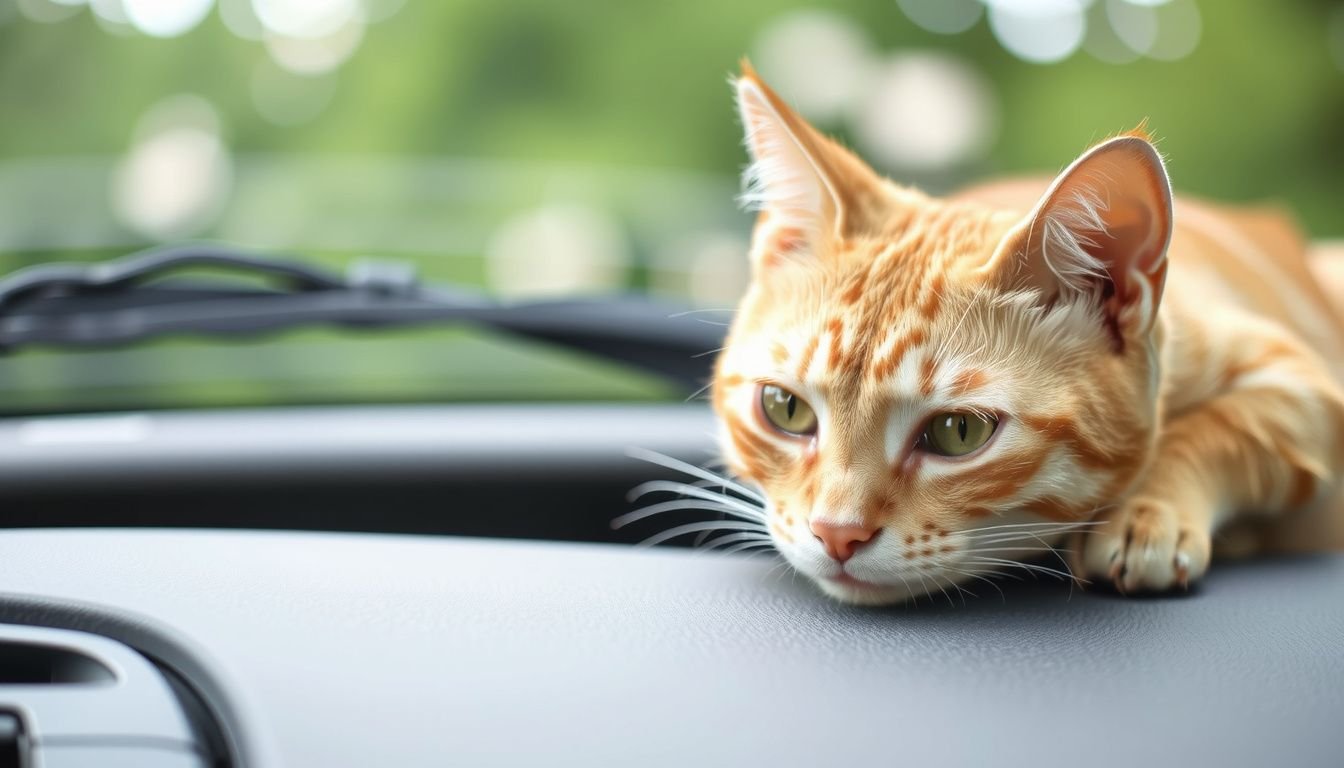 how to calm down cat in car