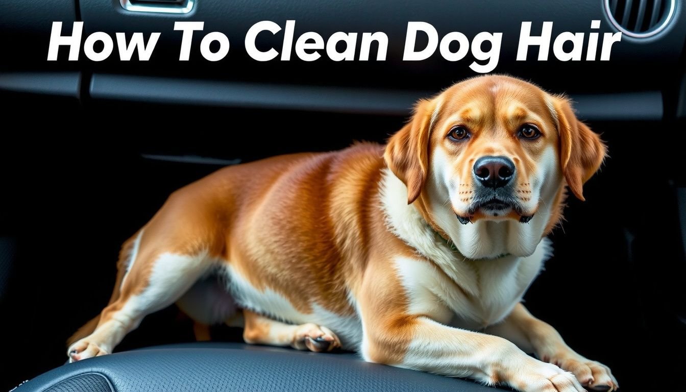 how to clean dog hair from car