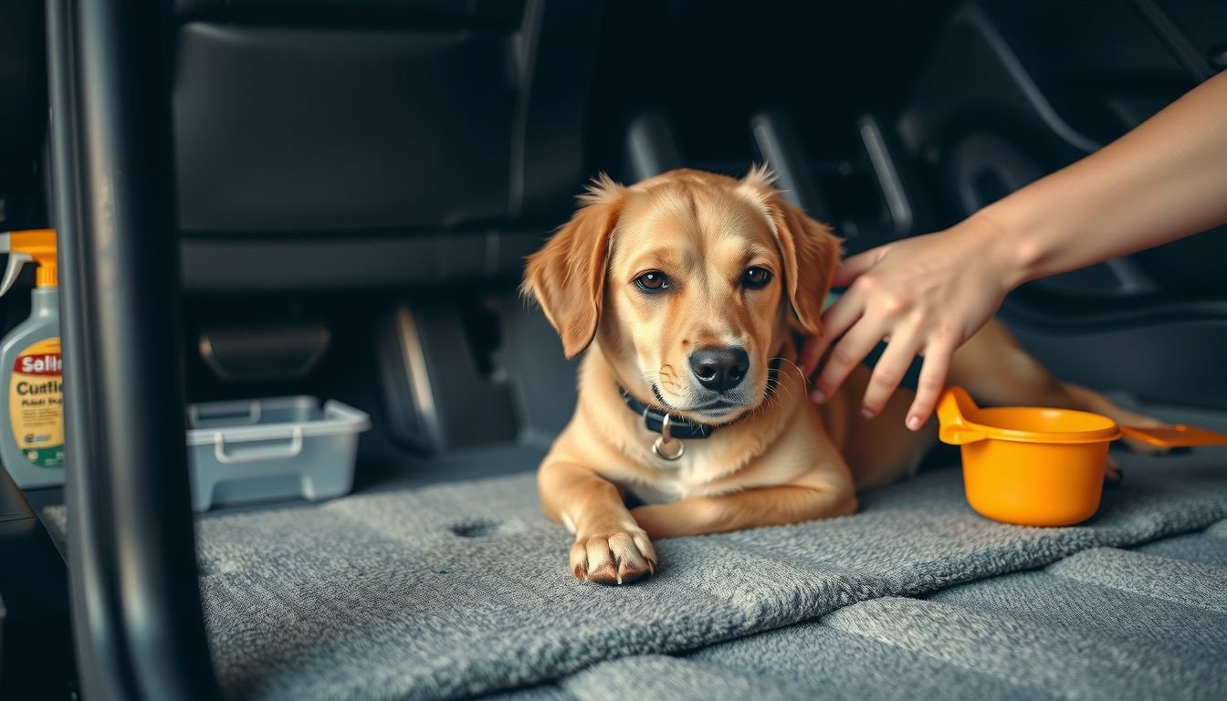how to remove dog hair from car carpet