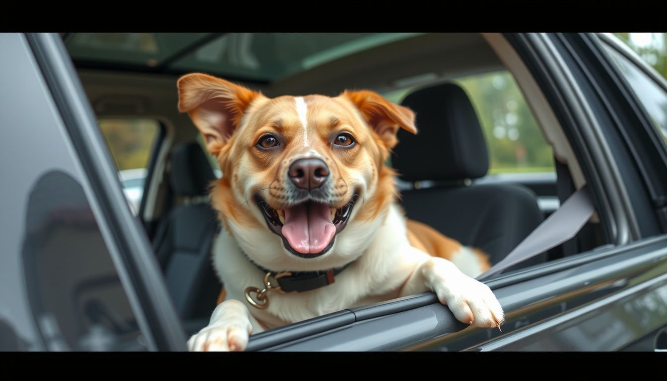 how to secure dog in car