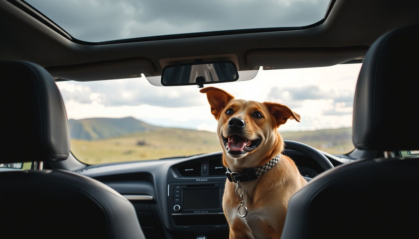how to travel with a dog in a car