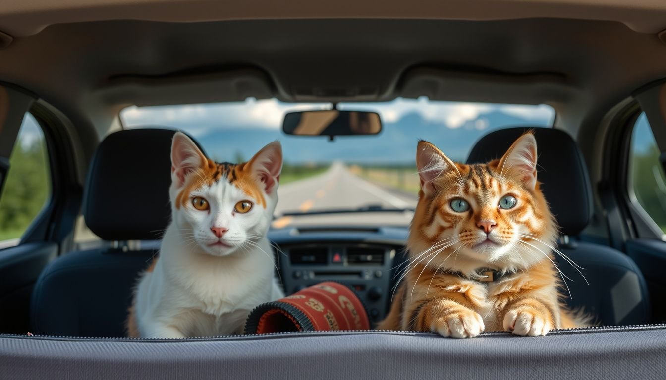 how to travel with cats in the car