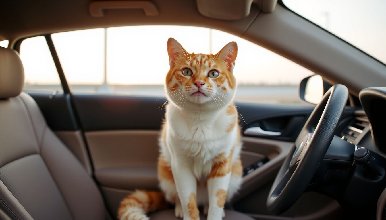 why do cats pant in the car