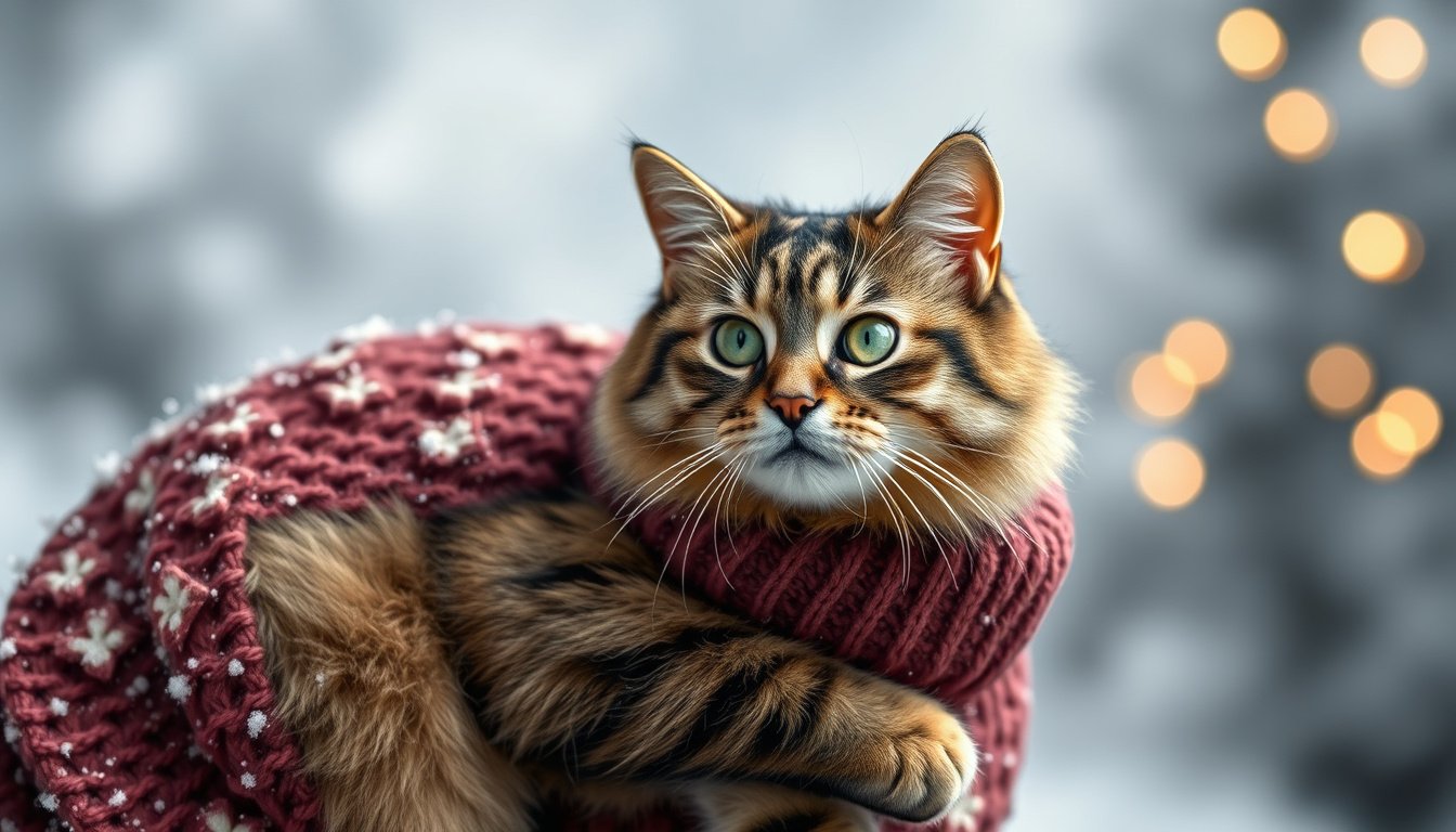 cat winter sweater